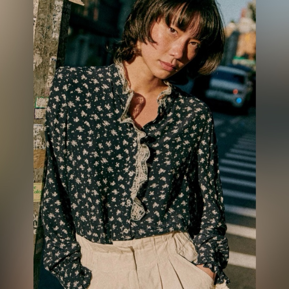 Sezane X Sea NY Chlo blouse - size 12/44